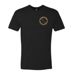 Black shirt with California Force Instructors Association logo.