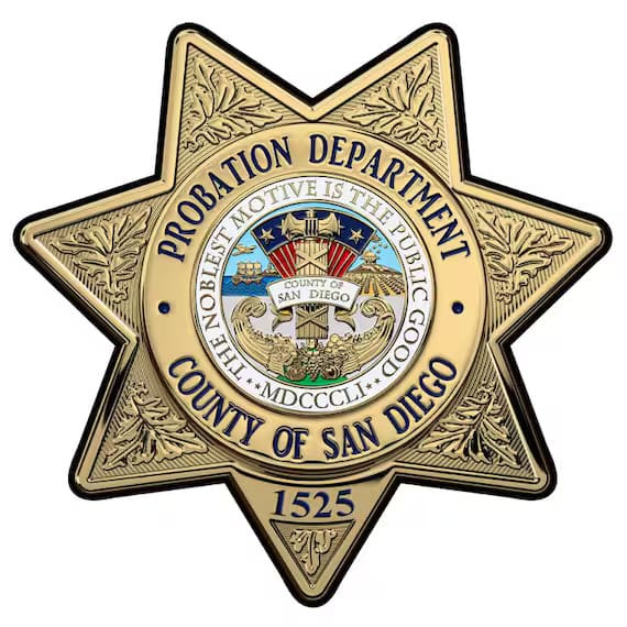 San Diego Probation Badge