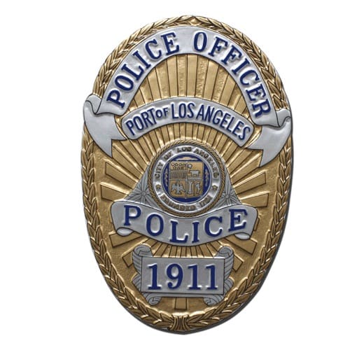 Port of Los Angeles Police Officer Badge 1911