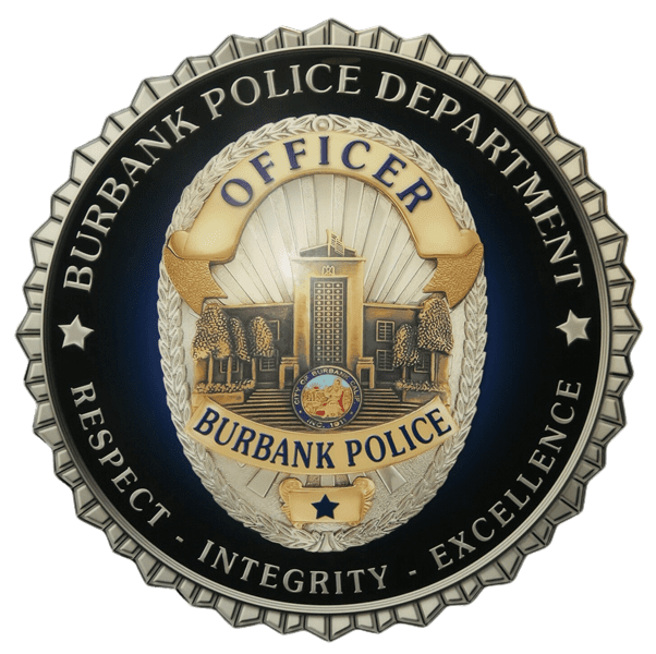 Burbank PD Badge Burbank PD Badge