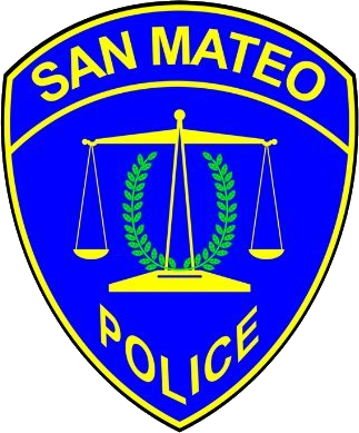 San Mateo Police Department emblem.